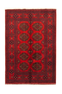 Afghan Rug - Kunduz - 151 x 102 cm - red
