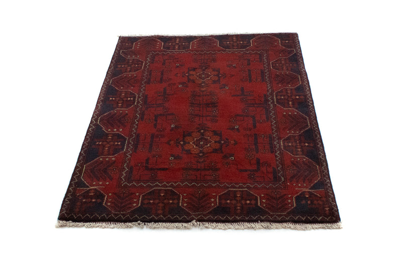 Afghan Rug - Kunduz - 125 x 83 cm - red