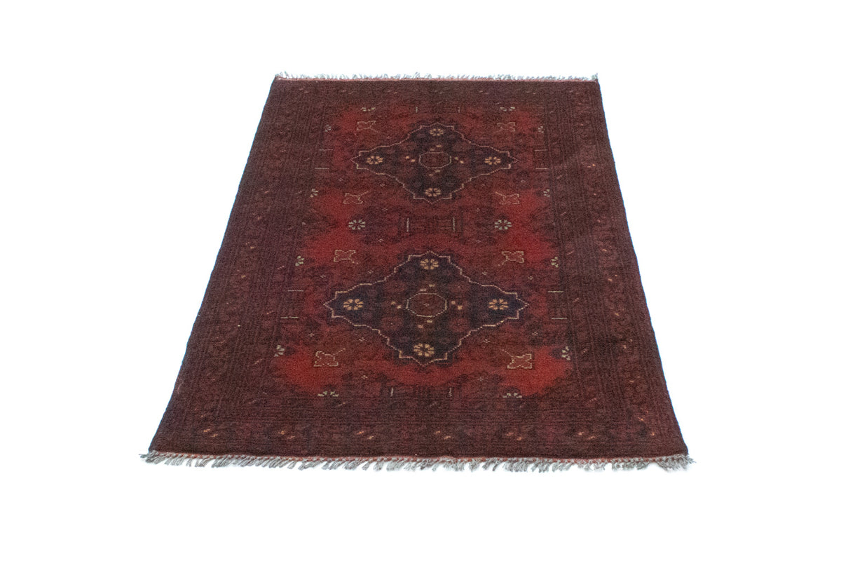 Afghan Rug - Kunduz - 129 x 73 cm - red