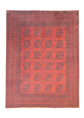 Afghan Rug - Filpa - 329 x 250 cm - dark red