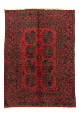 Afghan Rug - Filpa - 196 x 145 cm - red
