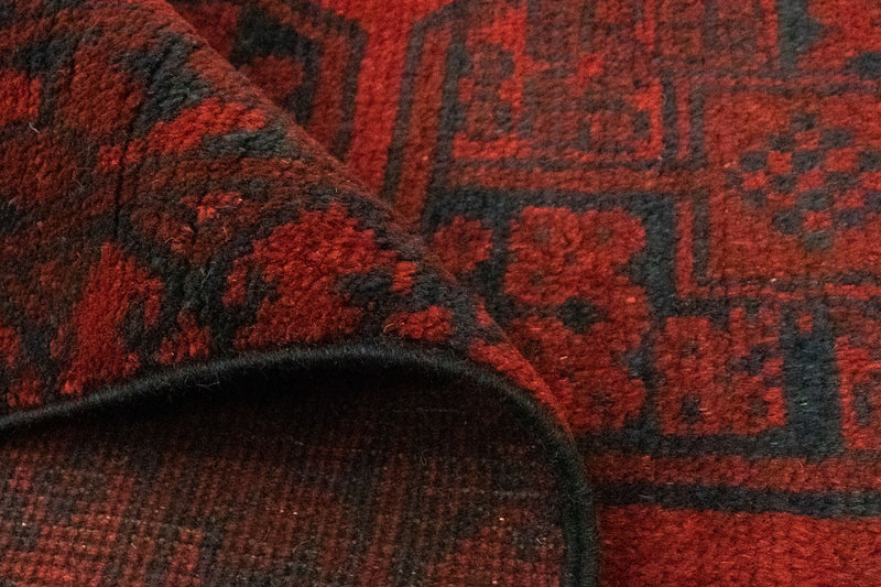 Afghan Rug - Filpa - 194 x 152 cm - red