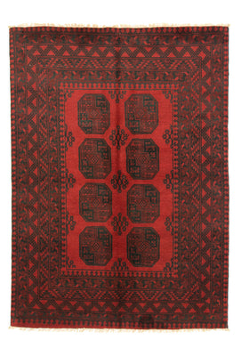 Afghan Rug - Filpa - 200 x 146 cm - red