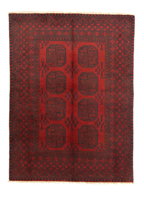 Afghan Rug - Filpa - 203 x 147 cm - red