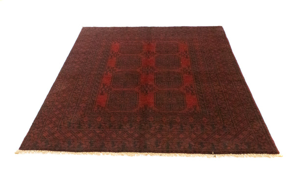 Afghan Rug - Filpa - 194 x 151 cm - red