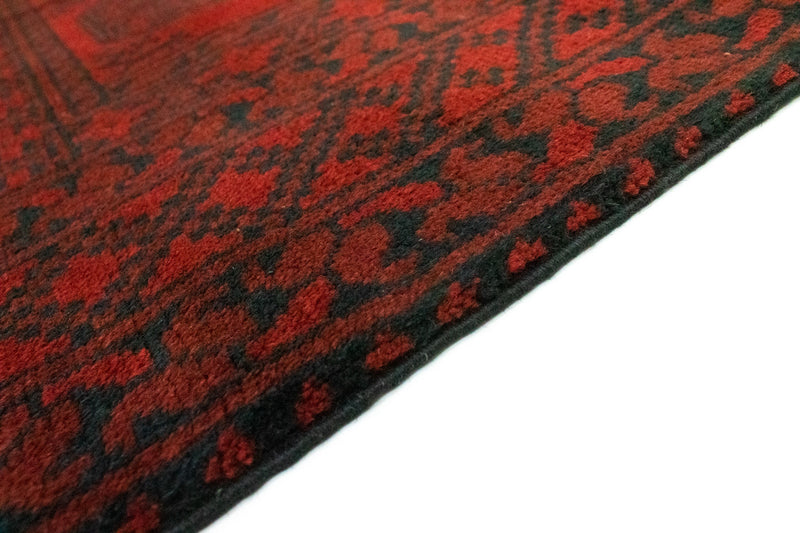 Afghan Rug - Filpa - 194 x 151 cm - red