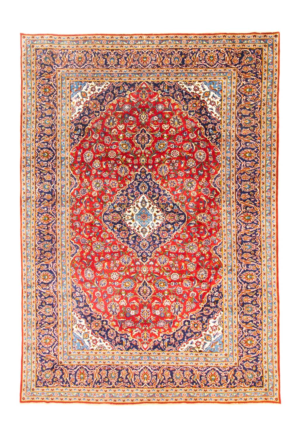 Perser Rug - Keshan - 362 x 251 cm - dark red