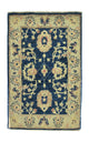 Ziegler Teppich 96 x 62 cm - dunkelblau