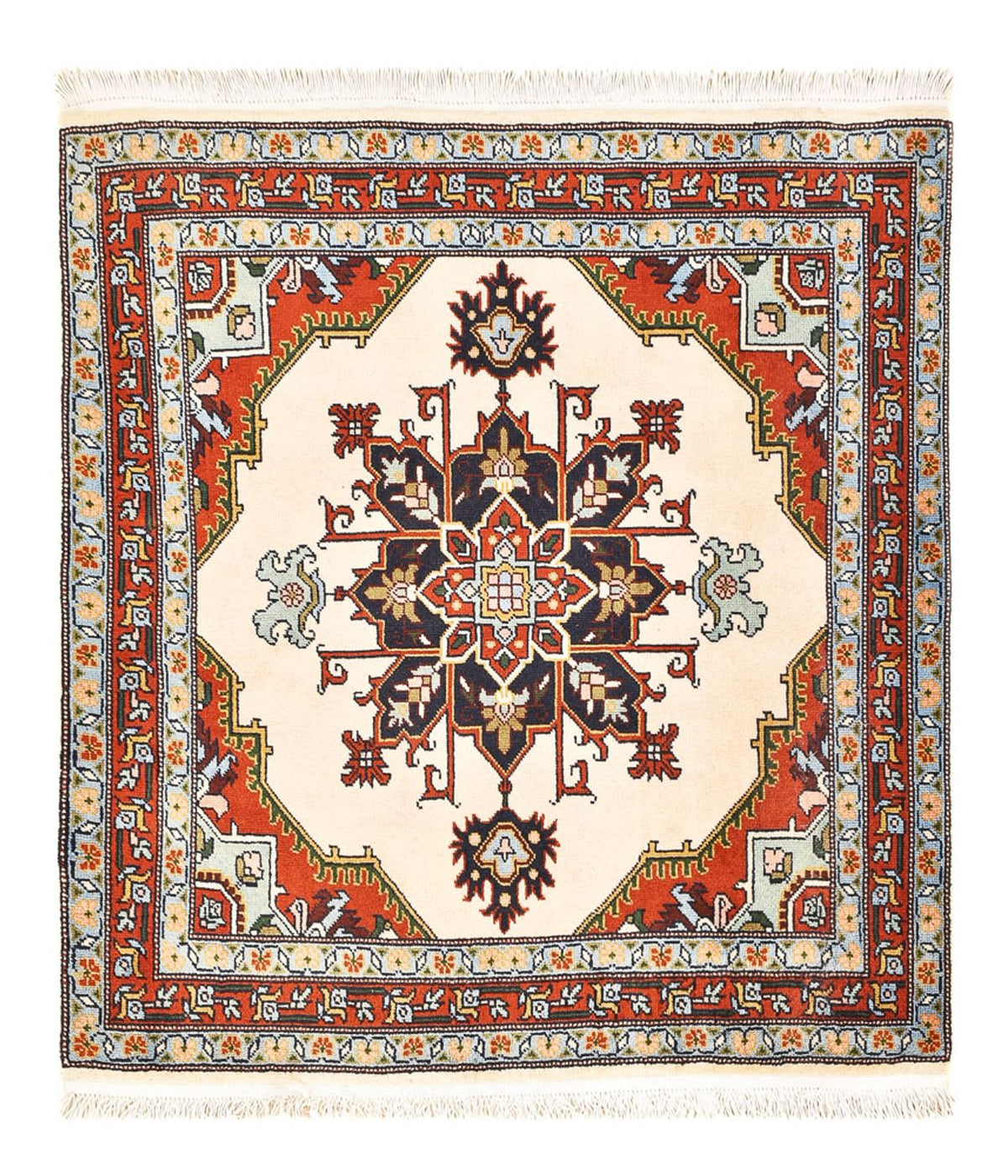 Perser Rug - Nomadic square  - 105 x 100 cm - cream