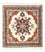 Perser Rug - Nomadic square  - 105 x 100 cm - cream