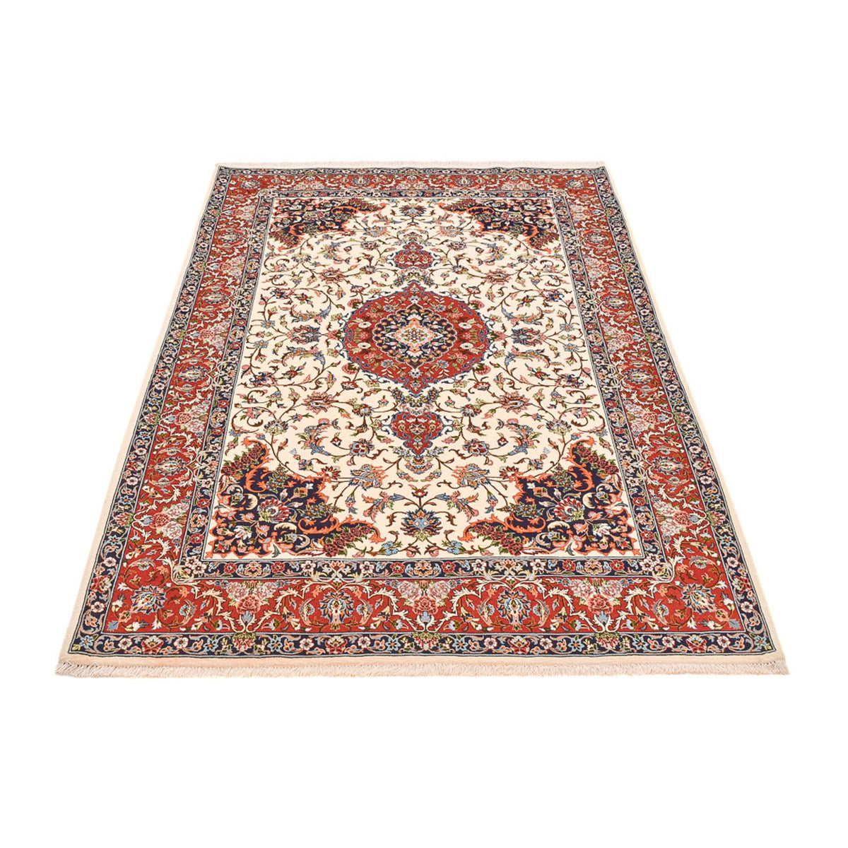 Perser Rug - Ghom - Royal - 216 x 140 cm - cream