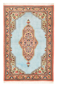 Perser Rug - Ghom - 117 x 80 cm - light blue