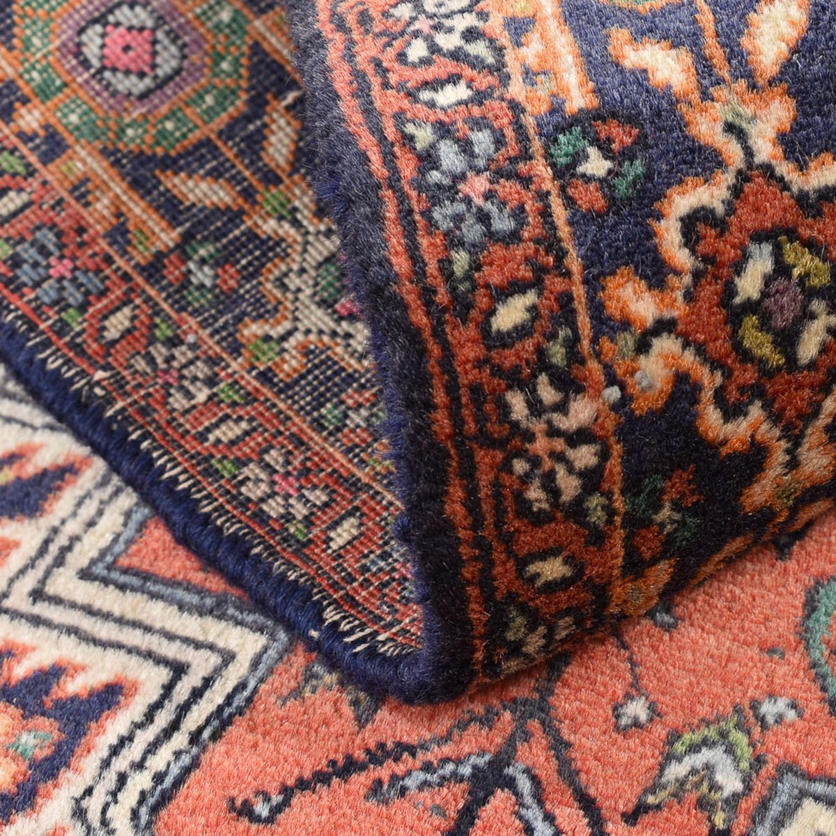 Perser Rug - Nomadic - 135 x 75 cm - terracotta