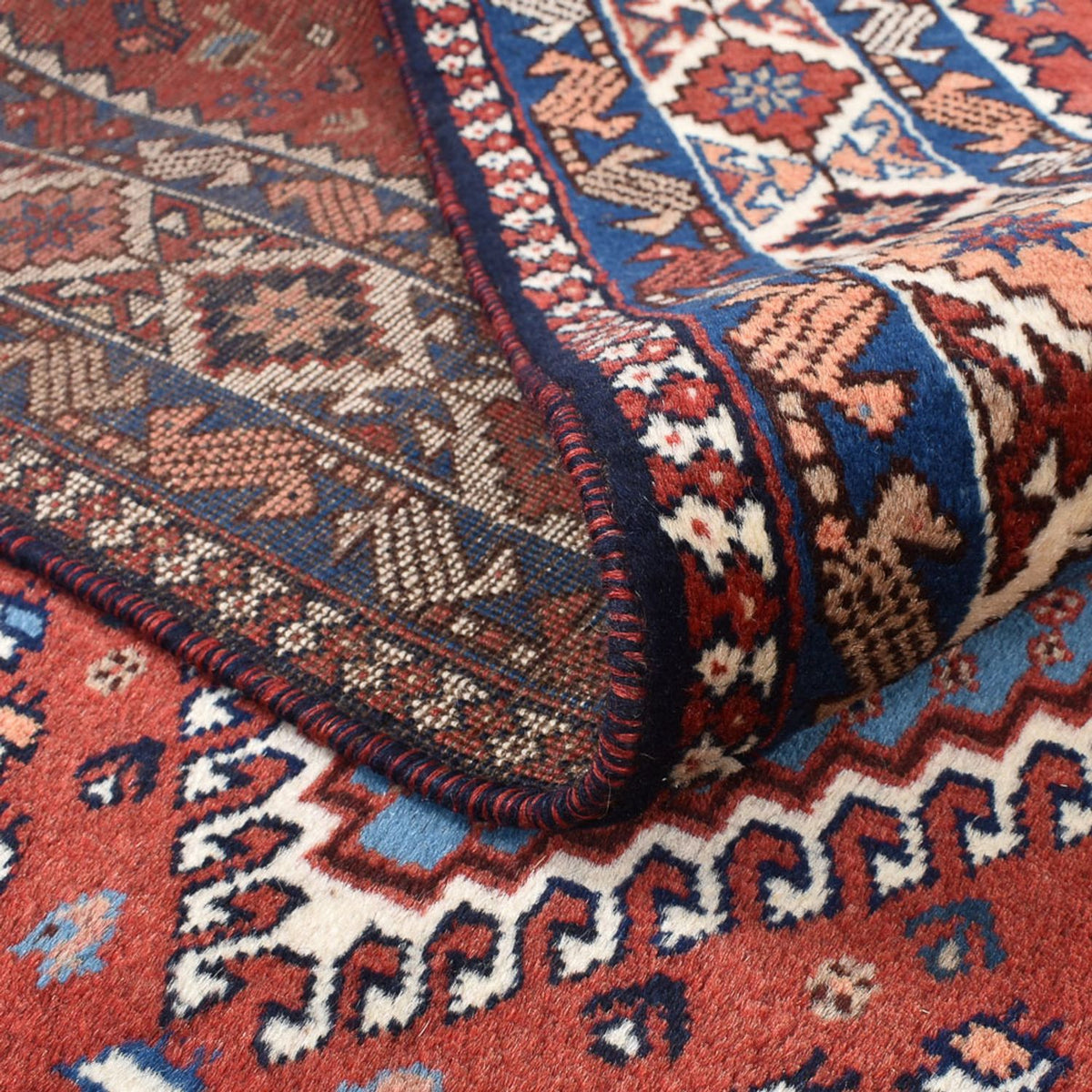 Perser Rug - Nomadic square  - 200 x 188 cm - red