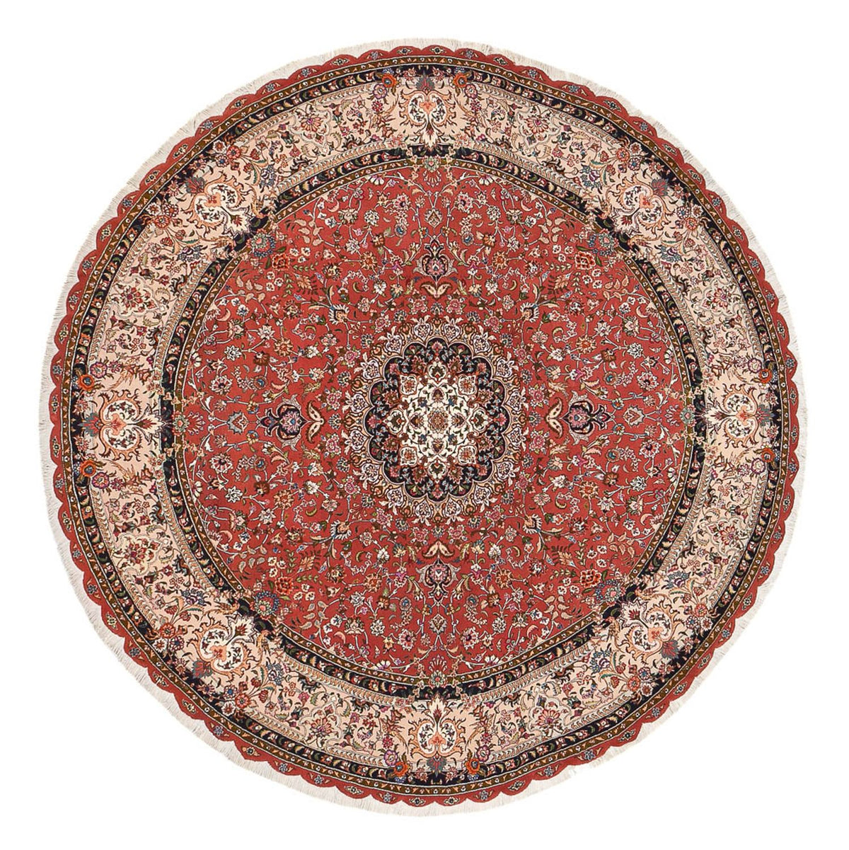 Perser Rug - Tabriz - Premium round  - 300 x 300 cm - red
