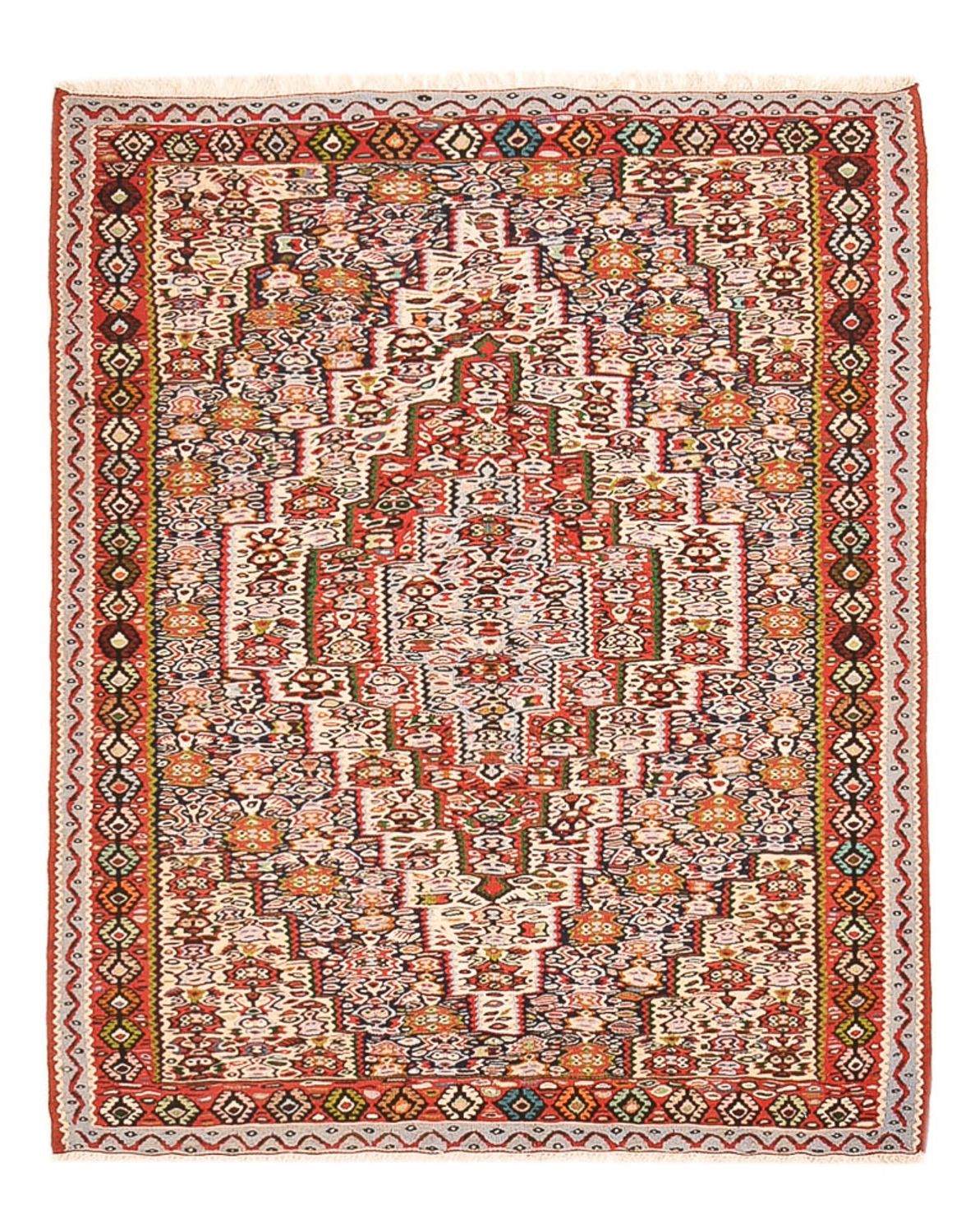 Kelim Rug - Oriental - 150 x 118 cm - terracotta