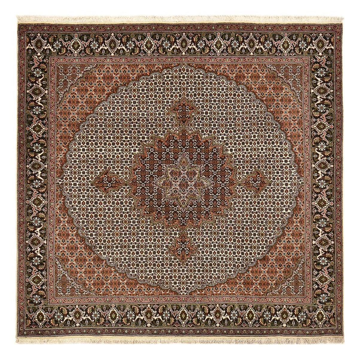 Perser Rug - Tabriz - Royal square  - 207 x 204 cm - brown