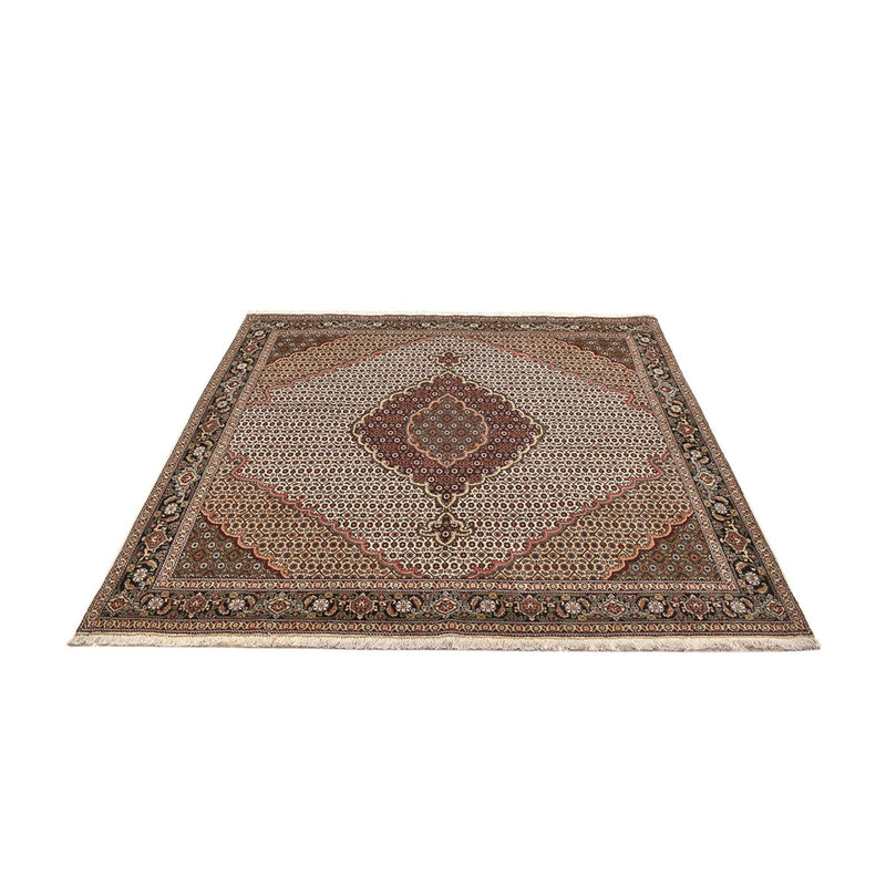 Perser Rug - Tabriz - Royal square  - 200 x 200 cm - light brown