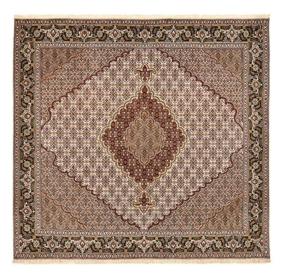 Perser Rug - Tabriz - Royal square  - 202 x 196 cm - light brown