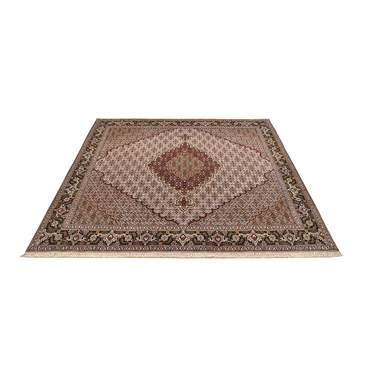 Perser Rug - Tabriz - Royal square  - 202 x 196 cm - light brown