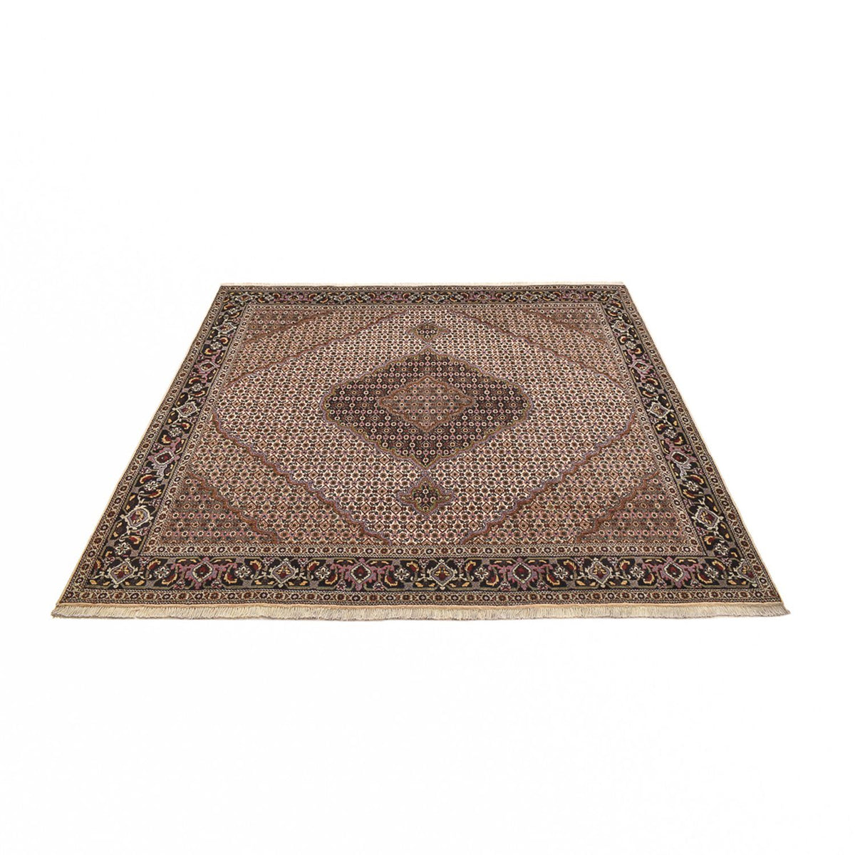 Perser Rug - Tabriz - Royal square  - 204 x 204 cm - brown