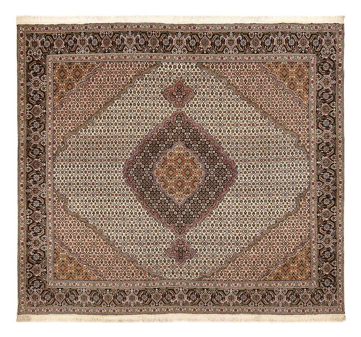Perser Rug - Tabriz - Royal square  - 212 x 200 cm - brown