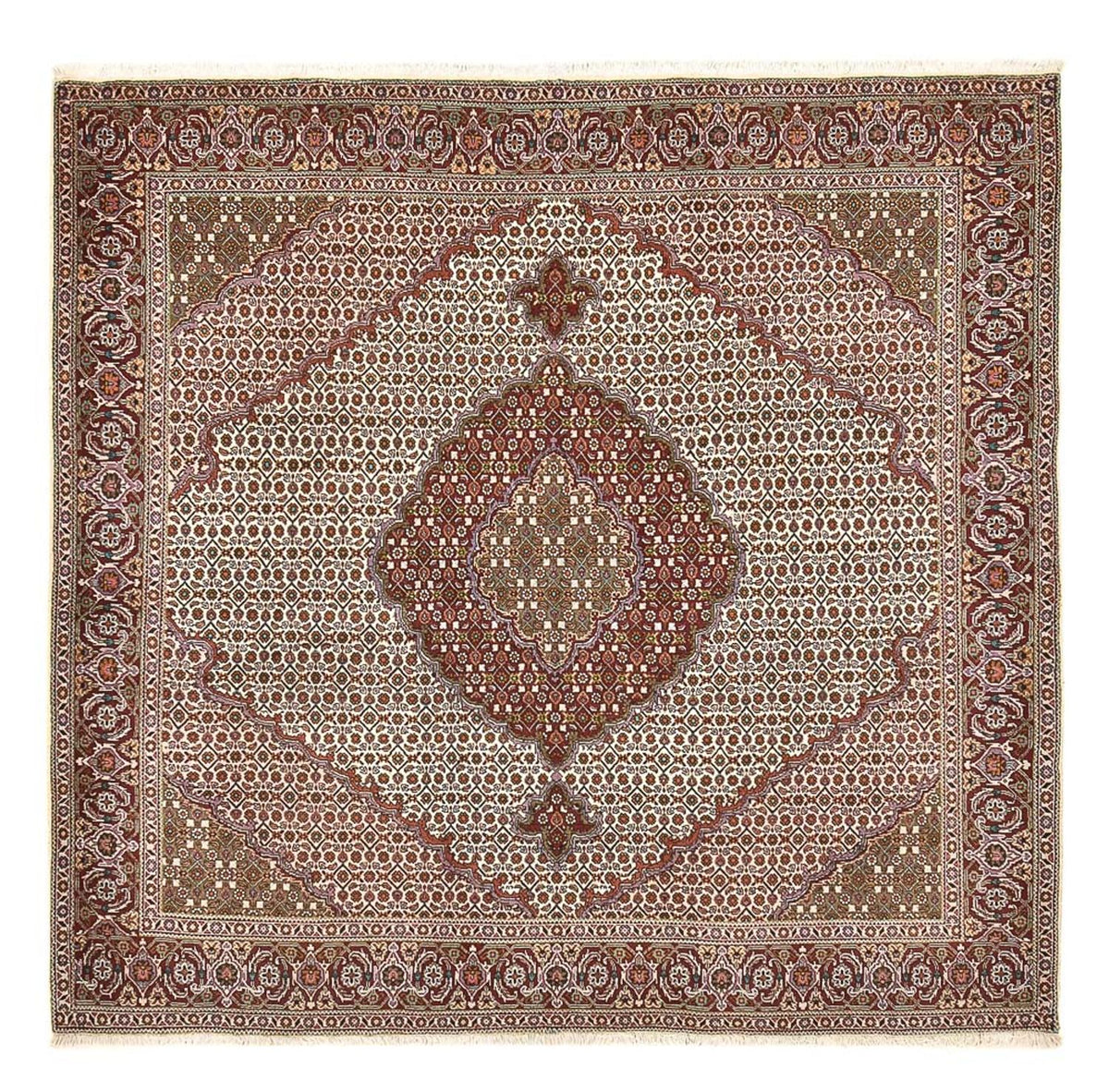 Perser Rug - Tabriz - Royal square  - 204 x 200 cm - brown
