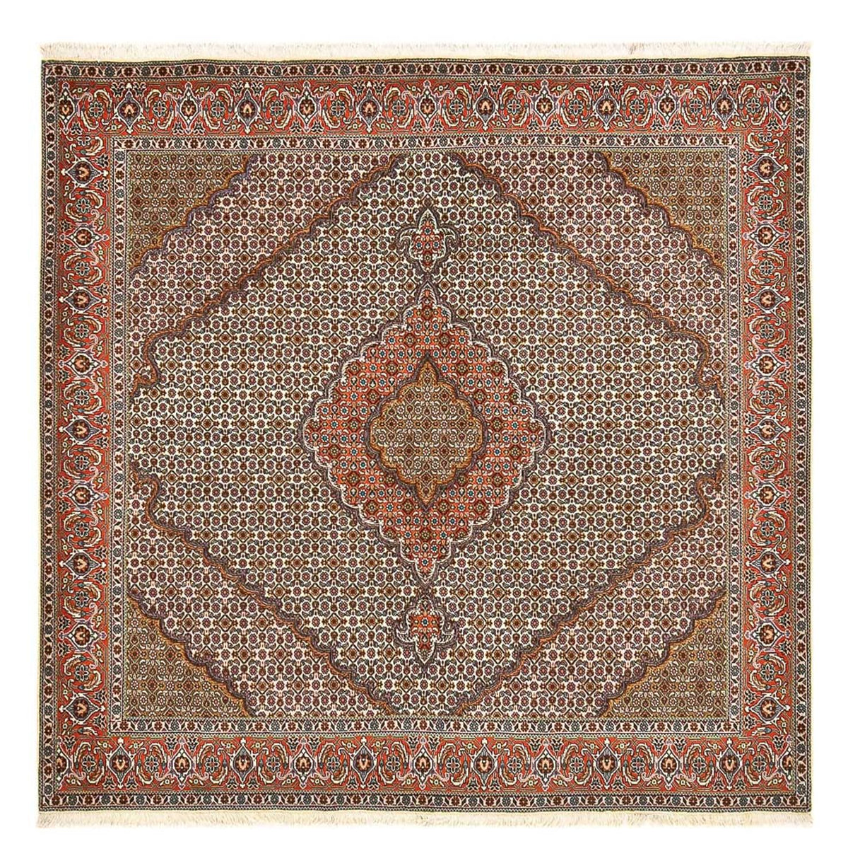 Perser Rug - Tabriz - Royal square  - 210 x 206 cm - rust