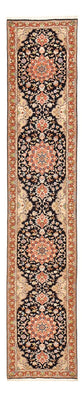 Runner Perser Rug - Tabriz - Royal - 380 x 75 cm - dark blue