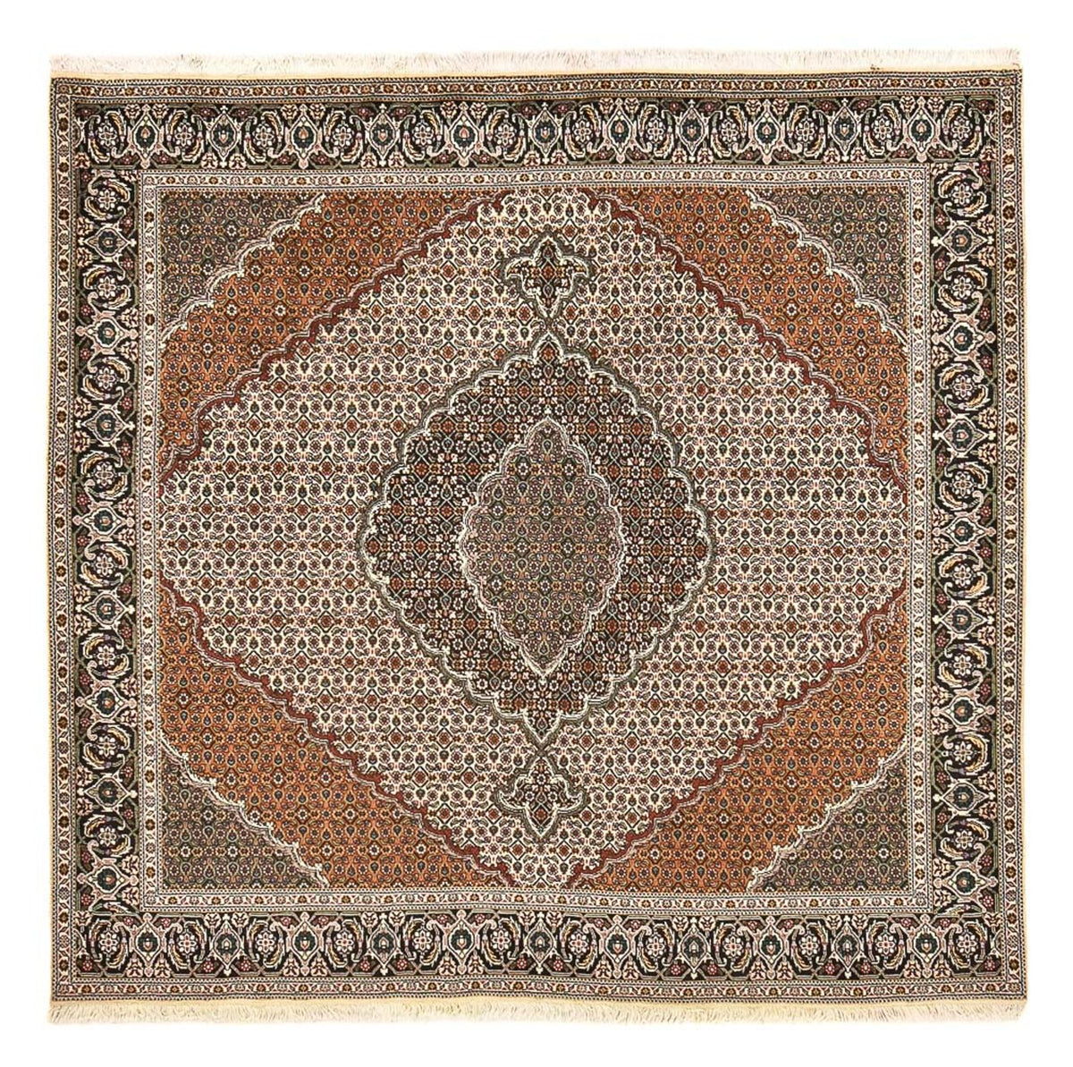 Perser Rug - Tabriz - Royal square  - 206 x 202 cm - light brown