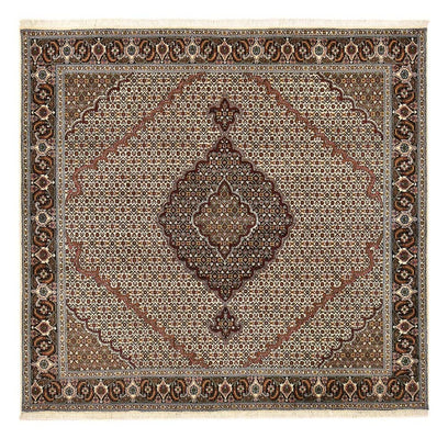 Perser Rug - Tabriz - Royal square  - 200 x 200 cm - brown