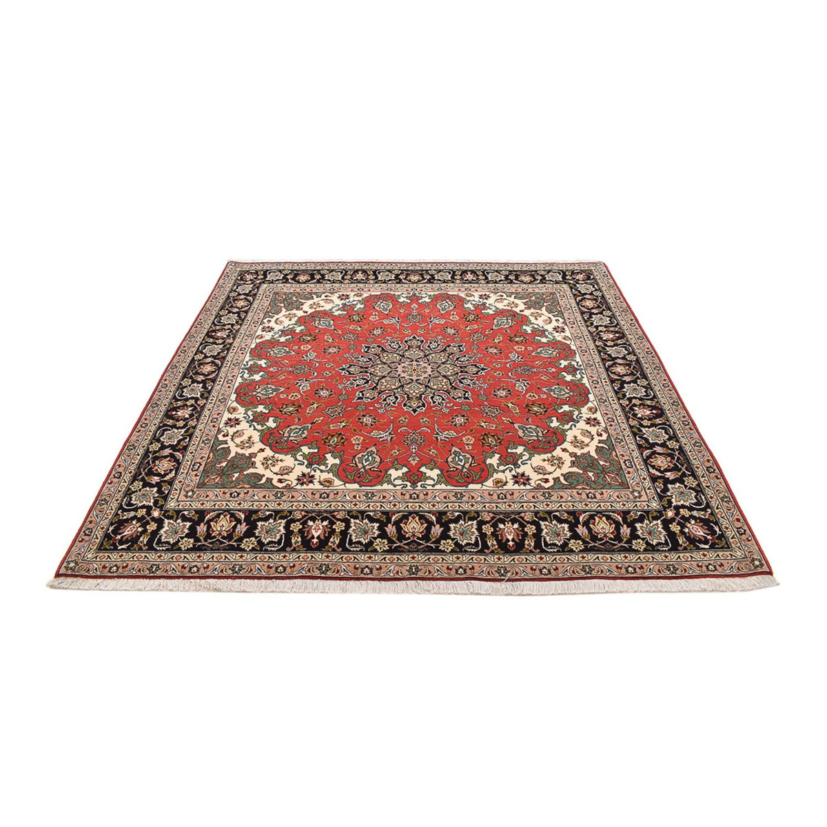 Perser Rug - Tabriz - Royal square  - 204 x 200 cm - red