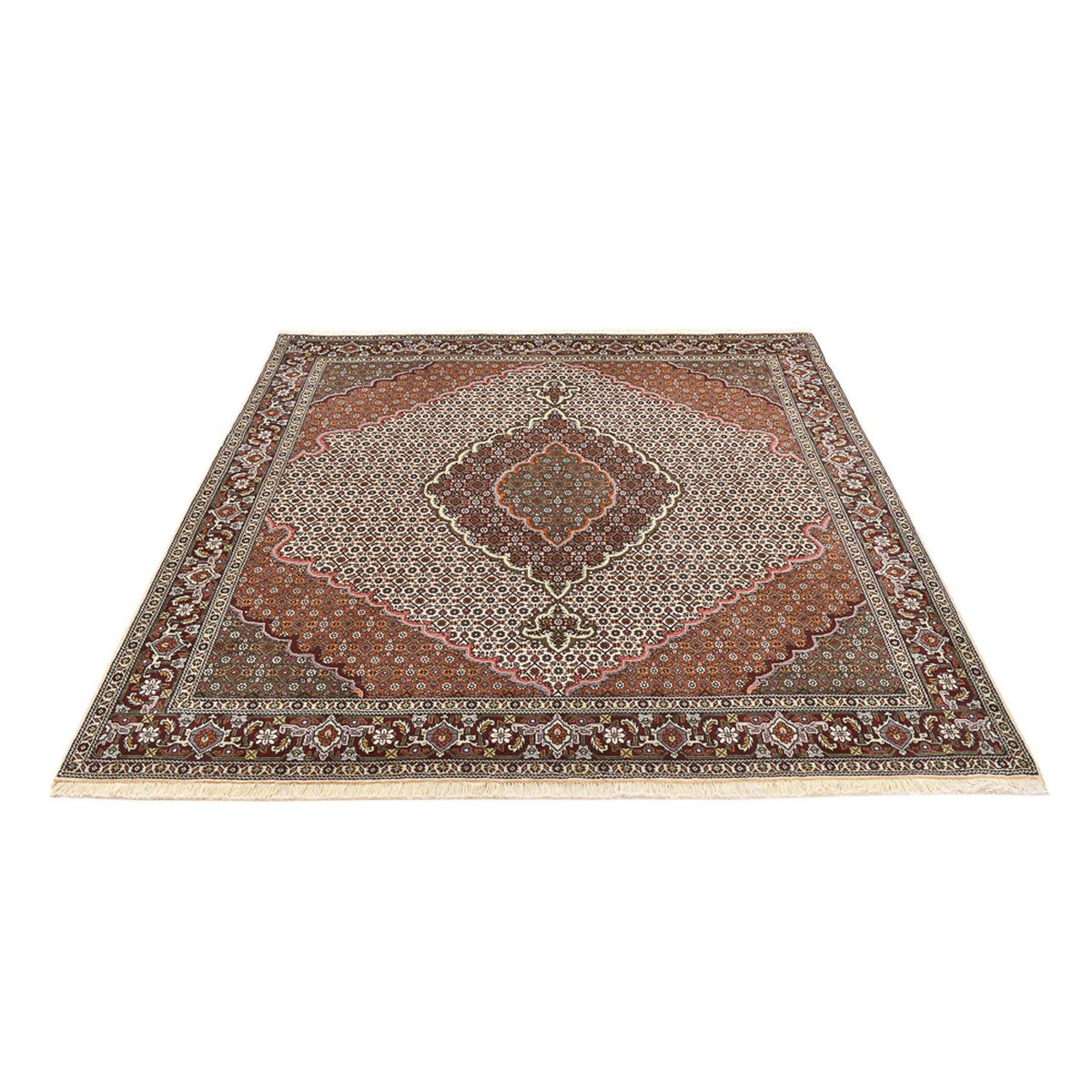 Perser Rug - Tabriz - Royal square  - 205 x 201 cm - light brown