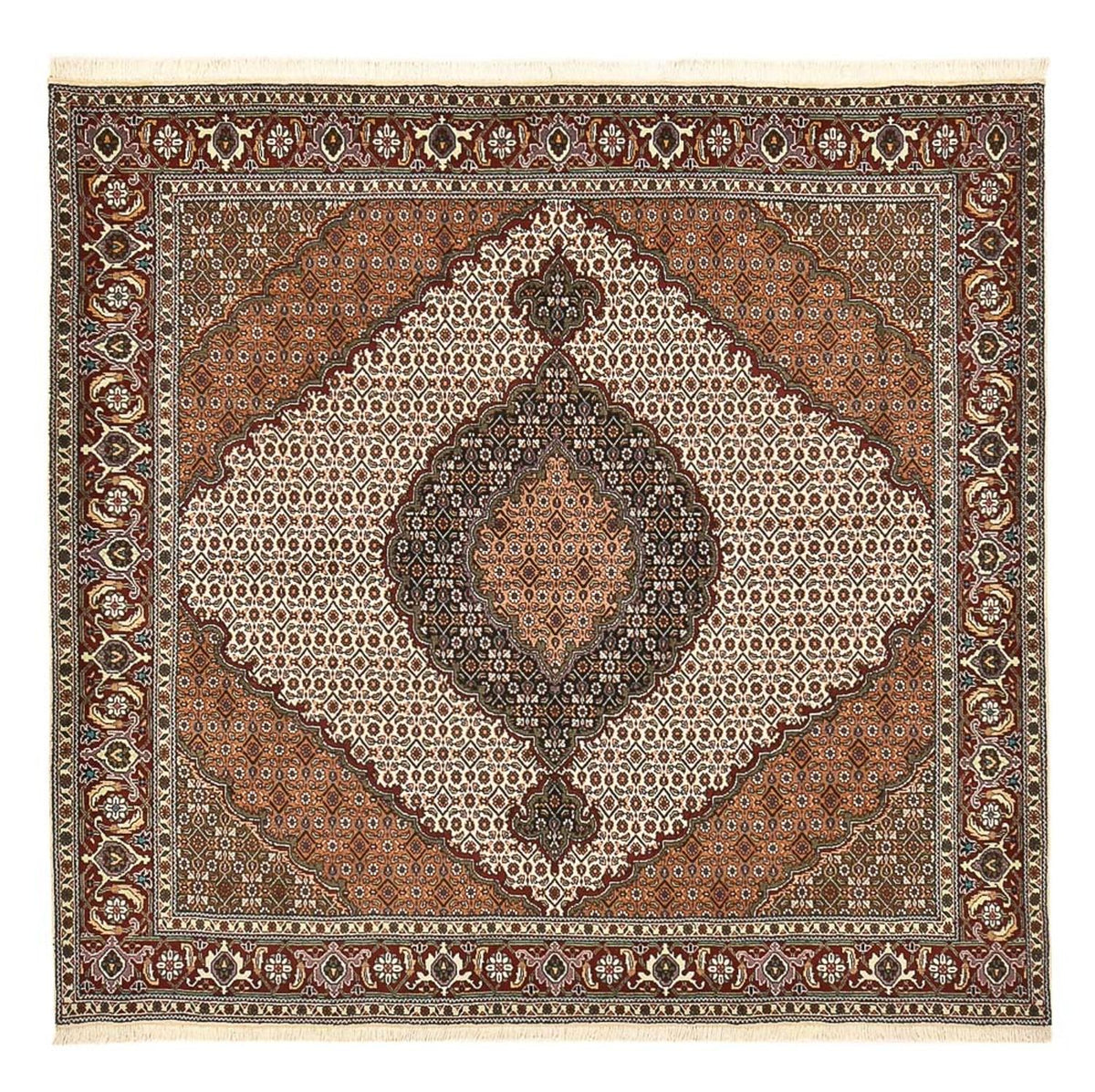Perser Rug - Tabriz - Royal square  - 199 x 198 cm - light brown