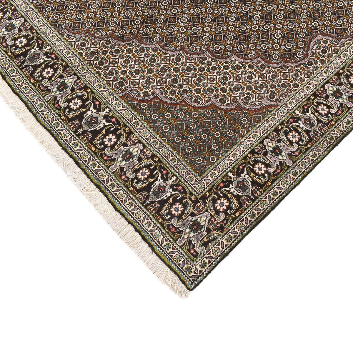 Perser Rug - Tabriz - Royal square  - 201 x 200 cm - brown