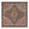 Tabriz - 40 Raj Rug 200x206cm - Persian Rugs - Square / Brown / 200 x 206 cm Square