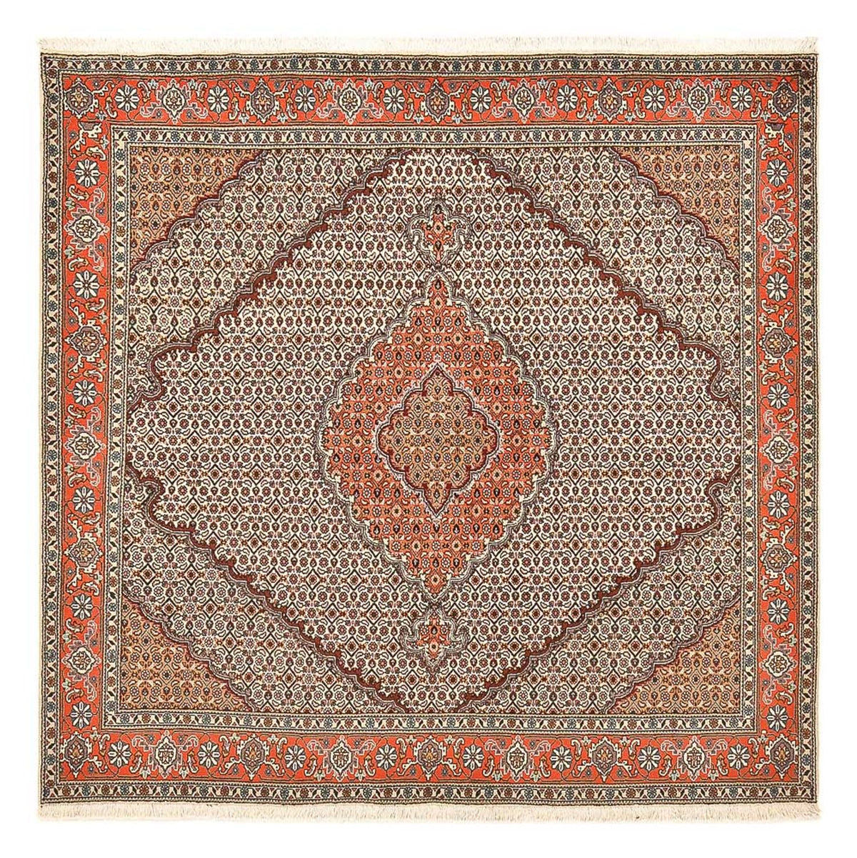 Perser Rug - Tabriz - Royal square  - 200 x 200 cm - sand