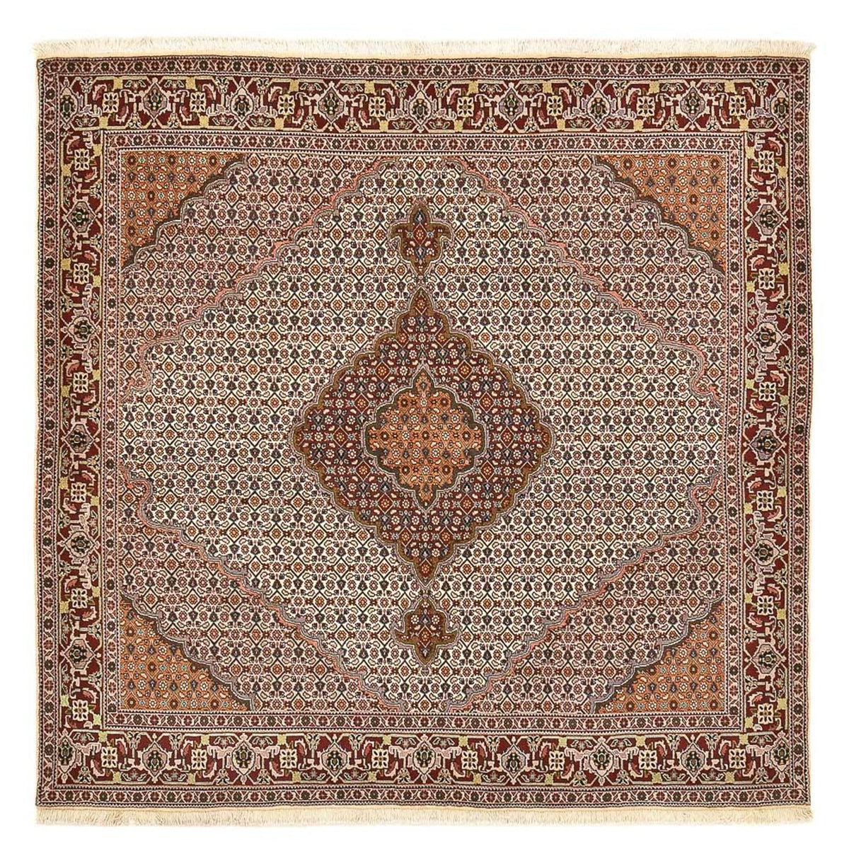 Perser Rug - Tabriz - Royal square  - 202 x 198 cm - light brown