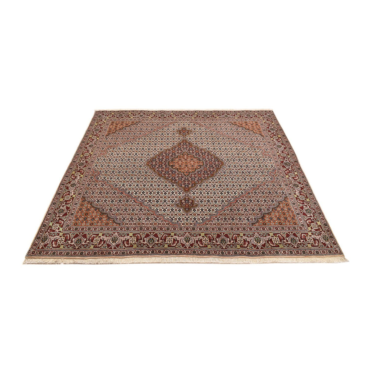 Perser Rug - Tabriz - Royal square  - 202 x 198 cm - light brown