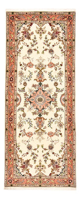 Runner Perser Rug - Tabriz - Royal - 203 x 81 cm - cream