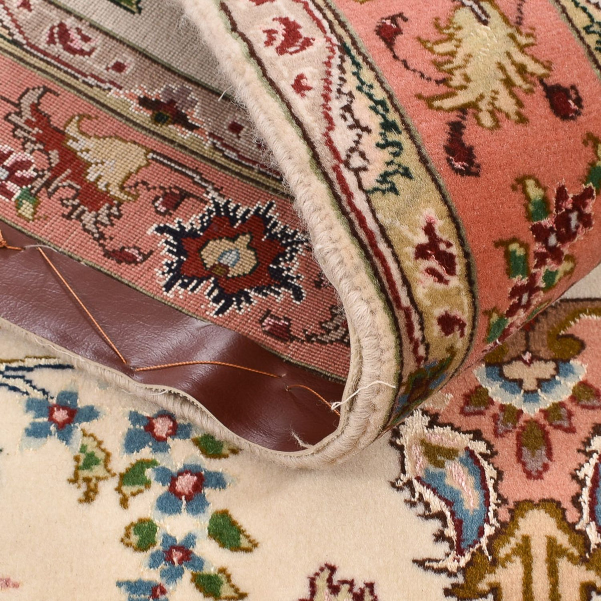 Runner Perser Rug - Tabriz - Royal - 203 x 81 cm - cream