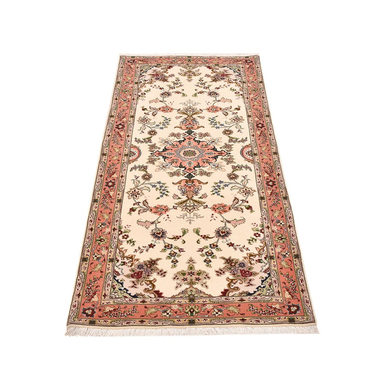 Runner Perser Rug - Tabriz - Royal - 203 x 81 cm - cream