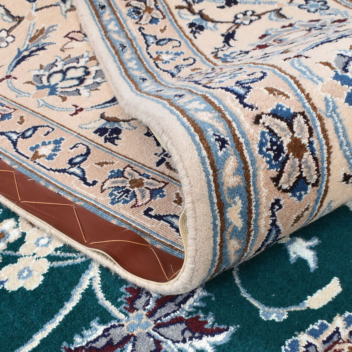 Perser Rug - Nain - Royal - 254 x 198 cm - dark green