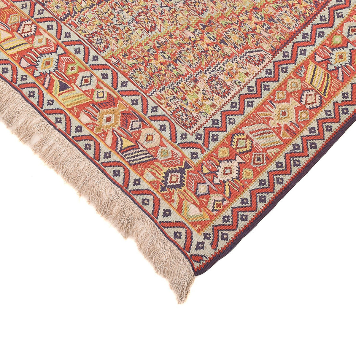 Kelim Rug - Oriental - 262 x 157 cm - dark beige