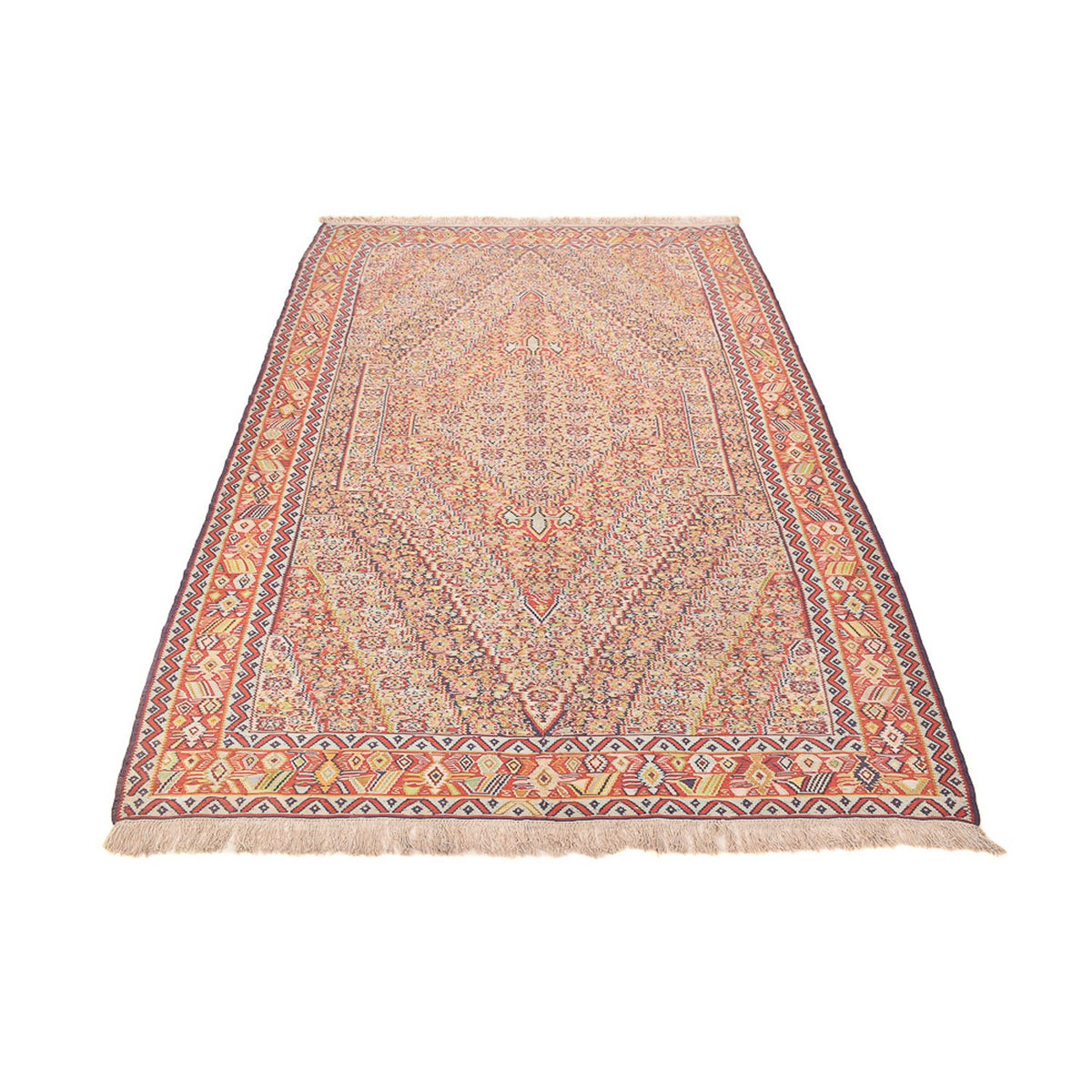 Kelim Rug - Oriental - 262 x 157 cm - dark beige