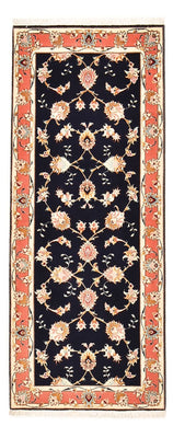 Runner Perser Rug - Tabriz - Royal - 189 x 74 cm - dark blue