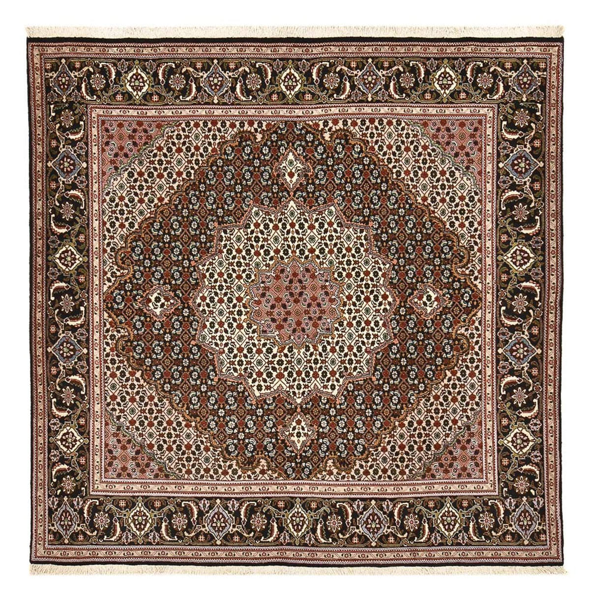 Perser Rug - Tabriz - Royal square  - 203 x 202 cm - brown