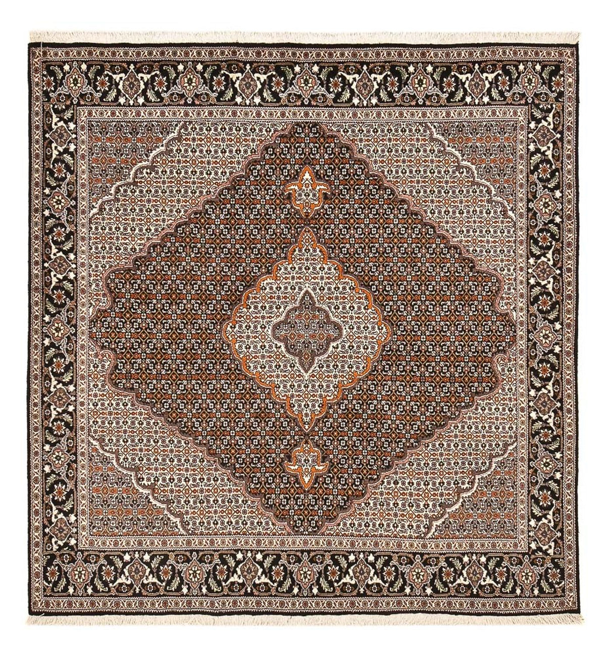 Perser Rug - Tabriz - Royal square  - 207 x 200 cm - brown