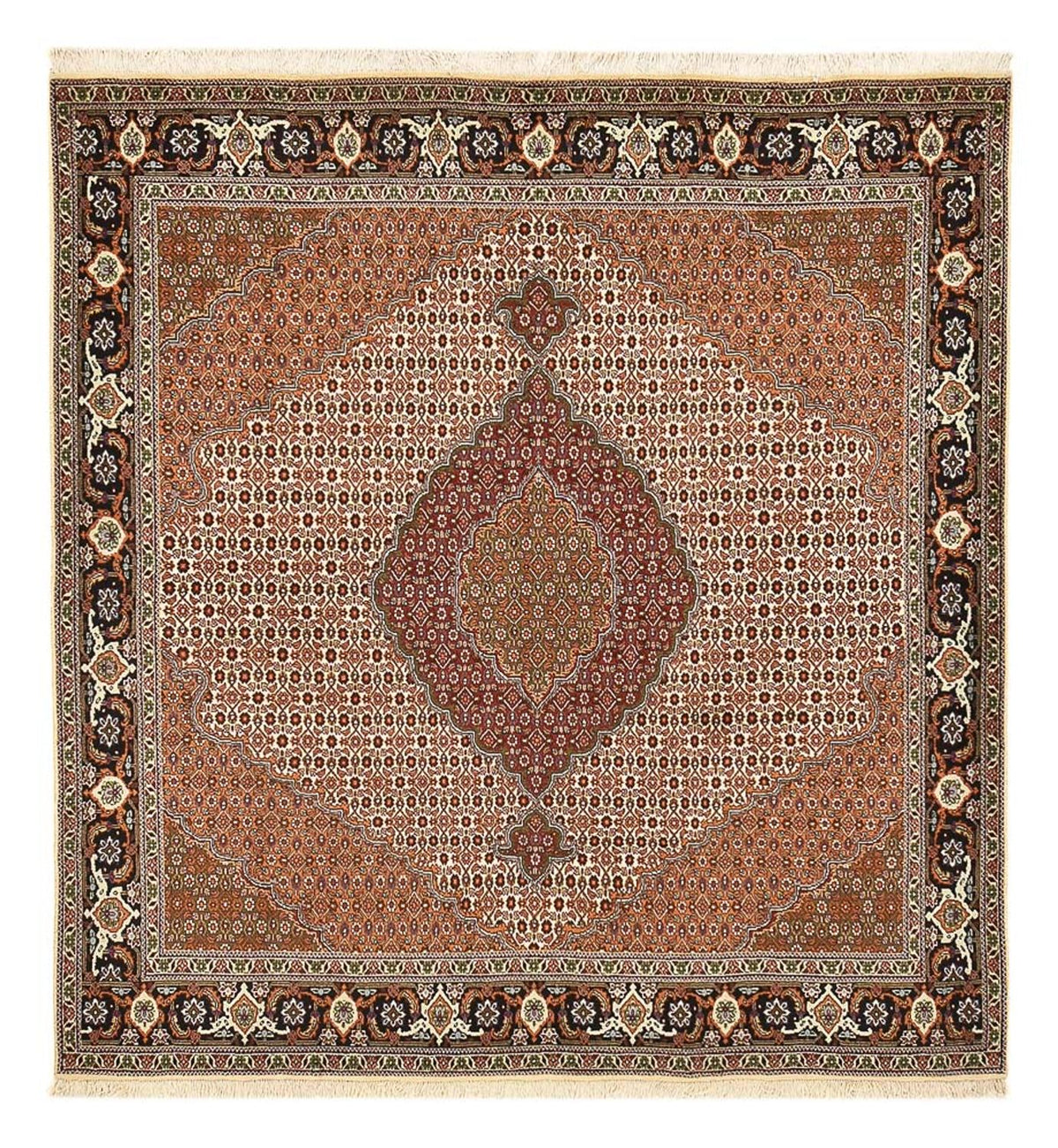 Perser Rug - Tabriz - Royal square  - 209 x 198 cm - brown