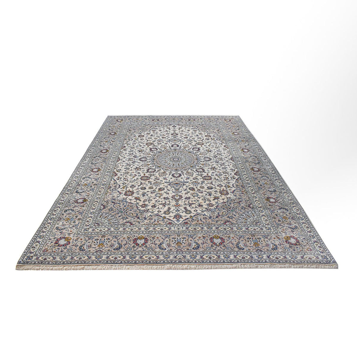Perser Rug - Keshan - Royal - 354 x 244 cm - grey